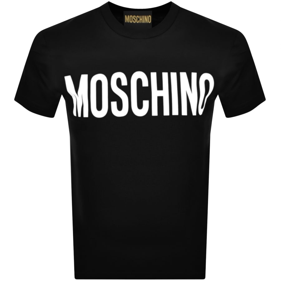Mens black moschino t shirt discount